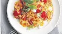  ??  ?? Tasty Tomato and mozzarrell­a risotto