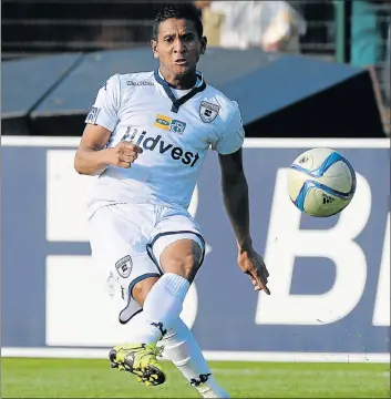  ?? Picture: GALLO IMAGES ?? PRESSURE’S ON: Bidwest Wits’ Daine Klate needs to start scoring more goals