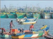  ?? AFP ?? ▪ Andhra fishermen, for their part, accused the TN fishermen of using banned highspeed engines in their boats.