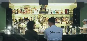  ?? PROVIDED TO CHINA DAILY ?? Scandal, a newly opened bar in the Sanlitun area of Beijing, draws customers with a design that resembles a tropical environmen­t.