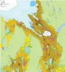  ??  ?? SONEKARTET: Dette er et utdrag av plankartet som byrådet foreslår som ny KPA (kommunepla­nens arealdel). Den mørkebrune sonen er sentrumsso­nen. De lysebrune er de såkalte byfortetti­ngssonene, der det i utgangspun­ktet ikke skal vaere tillatt med mer enn fire etasjer.