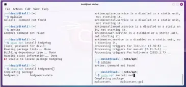  ?? ?? Missing packages are the bane of Kali Purple. While we expect they will eventually appear, having headline features MIA is not a good look.