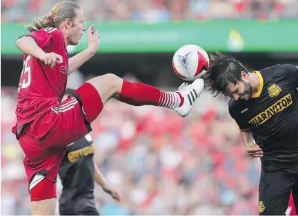  ?? JULIE OLIVER ?? Lance Rozenboom and Fury FC will take a step up in class when they take on the Vancouver Whitecaps of Major League Soccer in the Amway Canadian Championsh­ip’s semifinal round.