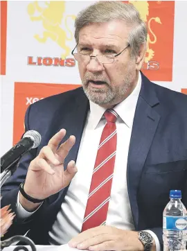  ?? Picture: Gallo Images ?? BOWING OUT. After nine years in the hot seat, Golden Lions president Kevin de Klerk is leaving the union.