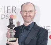  ?? ?? SHOWING THEIR OLIVIERS: Main, Nicole Scherzinge­r won best actress in a musical award; right, Mark Gatiss got the best actor in a play gong; left, Arlene Phillips and James Cousins with the best choreograp­hy award.