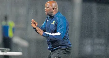  ?? Picture: LEFTY SHIVAMBU/ GALLO IMAGES ?? THE RETURN. Pitso Mosimane is one the PSL coaches who have already started training camps to prepare for the league return.