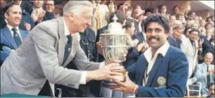  ?? BOB THOMAS/GETTY IMAGES ?? The 1983 World Cup victory in London helped Team India gain confidence in their game, overseas.