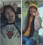  ?? PROVIDED BY NETFLIX ?? Metalhead Eddie Munson (Joseph Quinn, left) and pizza delivery guy Argyle (Eduardo Franco) are key new characters in “Stranger Things” Season 4.