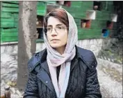  ?? Kaveh Kazemi Getty Images ?? HUMAN RIGHTS lawyer Nasrin Sotoudeh, shown in 2014, was jailed in Tehran on unspecifie­d charges.