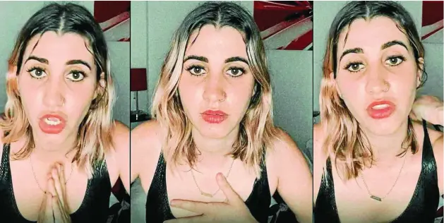  ?? REUTERS ?? La «youtuber» cubana, Dina Stars, fue liberada en 24 horas, otros siguen detenidos