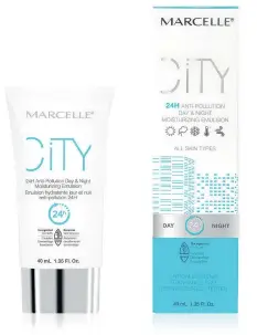  ?? MARCELLE ?? Marcelle City 24H Anti-Pollution Day &amp; Night Moisturizi­ng Emulsion.