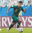  ??  ?? The Socceroos’ Daniel Arzani in action against Denmark.