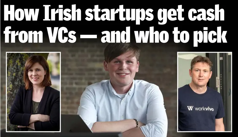 ??  ?? Dubliner Shane Curran landed a €14.7m funding round for his Evervault startup. Inset left, Soapbox Labs founder Patricia Scanlon and, inset right, Workvivo’s John Goulding