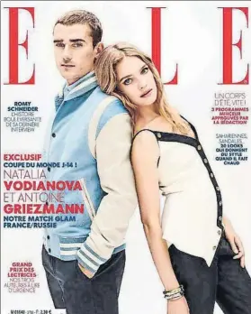  ?? FOTO: ELLE ?? Portada de la revista Elle junto a la modelo rusa Natalia Vodianova