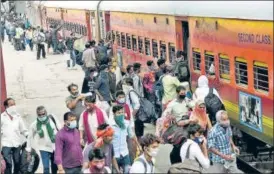  ?? SANTOSH KUMAR/HT PHOTO ?? A view of the Danapur railway station in Patna on May 23, when migrant workers returned to the state from Delhi on a Shramik special train.