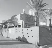  ?? MICHAEL MAYO/SUN SENTINEL ?? Nick's Bar and Grill on the Hollywood Broadwalk has been closed for renovation­s since August 2018, but the owners hope for an April 2019 reopening.