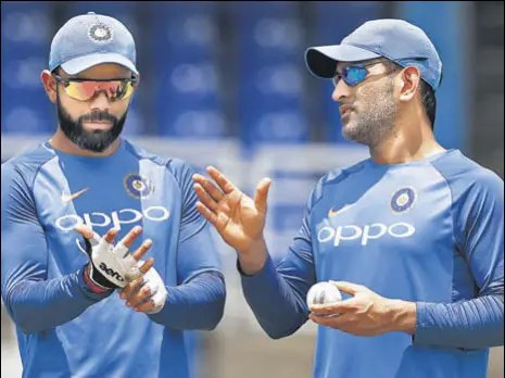  ?? AP ?? MS Dhoni (R) has won 27 out of 60 Tests as captain while Virat Kohli has already won 17 out of 27 Tests.