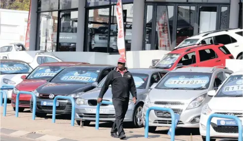  ?? | Reuters ?? PRICES for used and new cars are at their lowest level, says Kriben Reddy, the head of TransUnion Auto in South Africa.