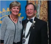  ?? Photo:Supplied ?? Doug Emanuel, incoming president of Rotary with his wife Fern.