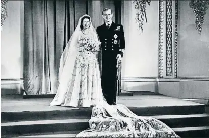  ?? EP ?? La princesa Isabel y Felipe de Grecia, el día de su boda, celebrada el 20 de noviembre de 1947