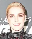  ??  ?? Kiernan Shipka