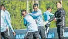  ??  ?? Nolito, ayer en su primer entrenamie­nto