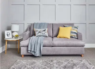  ??  ?? Product featured: The Atworth sofa/sofa bed shown in Linen Cotton Dove from £920 and £1,103.