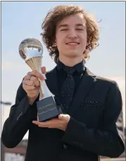  ?? DAVID GARRETT — SPECIAL TO THE MORNING CALL ?? Zachariah McLaughlin, a senior at Lehigh Valley Charter High School for the Arts, poses Tuesday, April 9, 2024, at SteelStack­s in Bethlehem. McLaughlin won second place at the An Chomdhail’s World Irish Dance Championsh­ip in March in Killarney, Ireland.