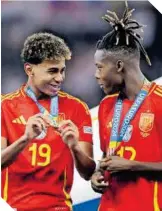  ?? ?? Lamine Yamal y Nico Williams, el presente y futuro de la Roja.