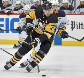  ?? Matt Freed/Post-Gazette ?? Evgeni Malkin did not score an even-strength goal in November. In the first month of the season, he was one of the NHL’s best players.