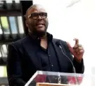  ?? Chris Pizzello/Invision/AP ?? Guest speaker Tyler Perry addresses the crowd during a ceremony to award talk show host Dr. Phil McGraw a star on the Hollywood Walk of Fame on Friday, Feb. 21, 2020 in Los Angeles.