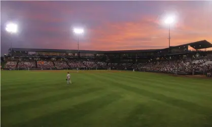  ??  ?? The Clinton LumberKing­s, pictured here on a visit to the Kane County Cougars, are one of the teams threatened by new MLB proposals. Photograph: Brendan Kennedy/Toronto Star via Getty Images