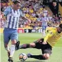  ??  ?? BANNED But Britos still has future at Vicarage Road