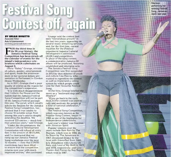 Festival Song Contest off, again - PressReader