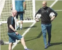  ?? AP ?? Zinedine Zidane está confiado en que el Real madrid saldrá airoso en su enfrentami­ento con el Liverpool.