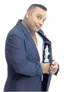  ?? SUPPLIED ?? Comedian Russell Peters will be hosting the 46th Juno Awards this Sunday.