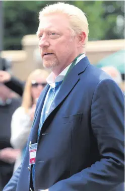  ??  ?? Boris Becker’s plea for more time to pay his creditors was rejected