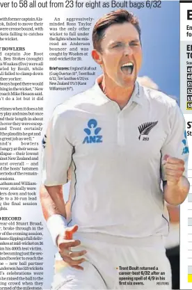  ?? REUTERS ?? Trent Boult returned a careerbest 6/32 after an opening spell of 4/9 in his first six overs.