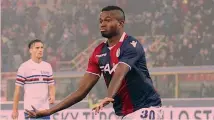  ?? ANSA ?? Orij Okwonkwo, 19 anni, attaccante nigeriano del Bologna