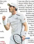  ??  ?? Andy Murray started using gyro to help his back in 2013