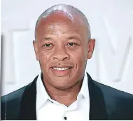  ?? FILMMAGIC ?? Dr. Dre es considerad­o una de las grandes leyendas vivientes del hip hop.