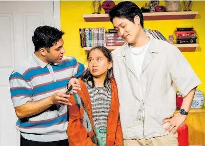  ?? ?? Jehangir Homavazir, Ariadne Baltazar and Uhyoung Choi in The First Prime-Time Asian Sitcom.