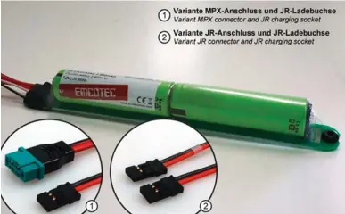  ??  ?? Les accus LiIon ont conquis l’auteur pour leur fiabilité et leur rapport poids/capacité. Ils sont disponible­s sous forme d’éléments à assembler, ou tout prêts comme ici.