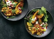  ?? David Malosh, © The New York Times Co. ?? Roasted squash with turmeric-ginger chickpeas.