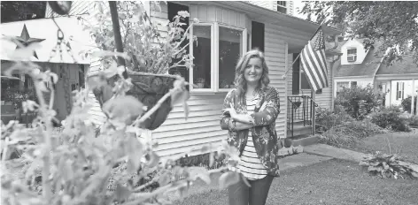  ?? PHOTOS BY ROBERT DEUTSCH, USA TODAY ?? Meagan Walsh, 25, bought this house in Allentown, Pa., after moving back into her parents’ house after college. During her two- year stay, she was able to bank 75% to 80% of her paycheck after paying $ 250 each month toward her student loans.