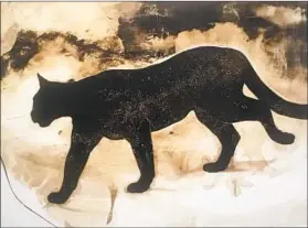  ??  ?? “COUGAR With Milky Way” (2019) seems to be prowling both earth and stars.