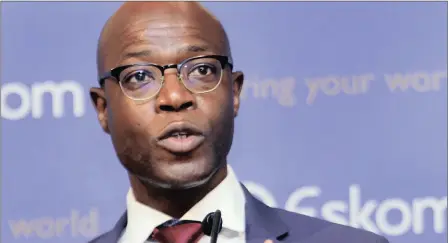  ??  ?? Suspended Eskom executive Matshela Koko said he ‘moved three executives because (they are) corrupt’.