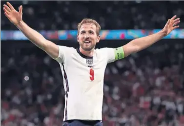  ??  ?? Kane, celebrando un gol en Wembley.