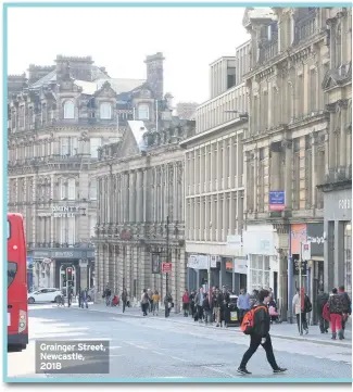  ??  ?? Grainger Street, Newcastle, 2018