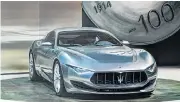  ??  ?? Maserati will introduce the Alfieri as a plug-in hybrid or full-electric model in 2020.